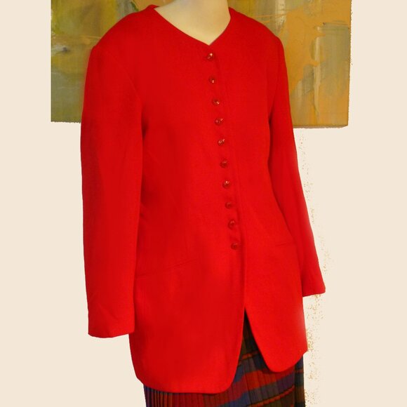 Vintege flattering office blazer or jacket, Size 8, Made in Canada - Picture 1 of 4